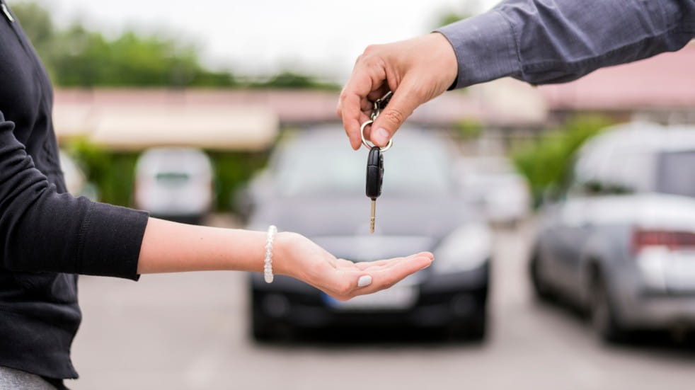 Should you buy a new or secondhand car handing over car keys
